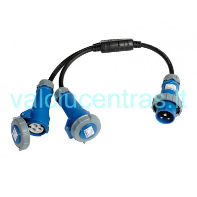 Hermetic double socket IP67